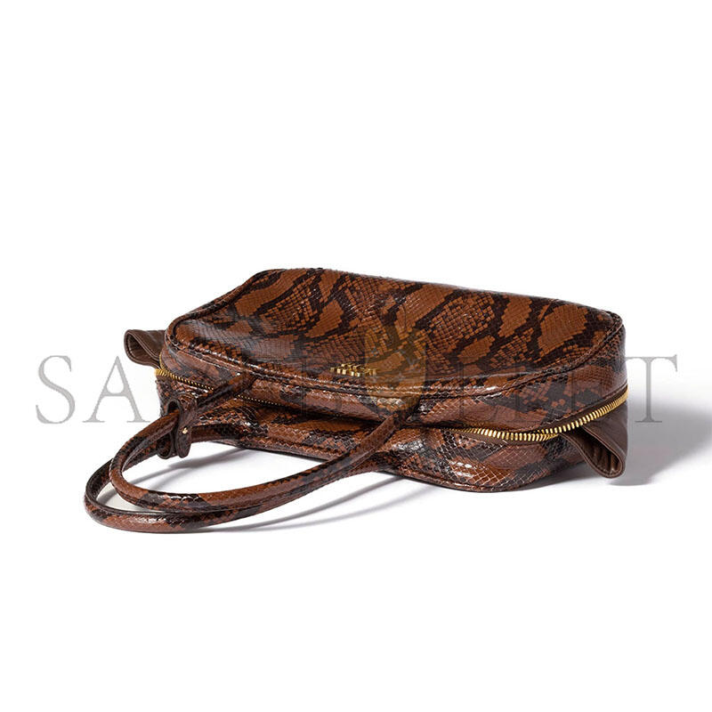 MIU MIU BEAU PYTHON-PRINTED AYERS LEATHER BAG 5BB172 (30*17*8.5cm)